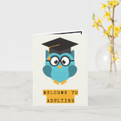 Bizarre carte de diplôme humour adulte (Fleur jaune)