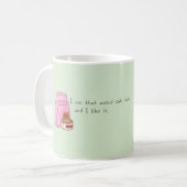 Bizarre dame de chat et fière | Ce chat Life Mug (Devant gauche)