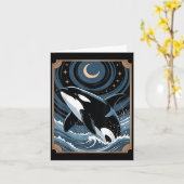 Bizarre D'Orca Sur Une Carte Tarot Nig (Fleur jaune)