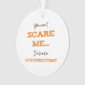 Bizarre Hystérectomie Récupération de chirurgie (devant)