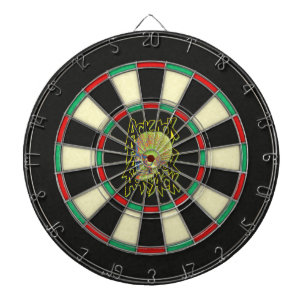 Bizarre Maanling Aanval Ack Ack Ack Grappig Dartbord