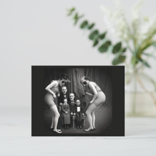 Bizarre mensen in het Bossen Briefkaart (Staand voorkant)