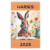 Bizarre, mignon Hares 2025 Calendrier (Protection)