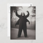 Bizarre Monster Halloween Briefkaart (Voorkant / Achterkant)