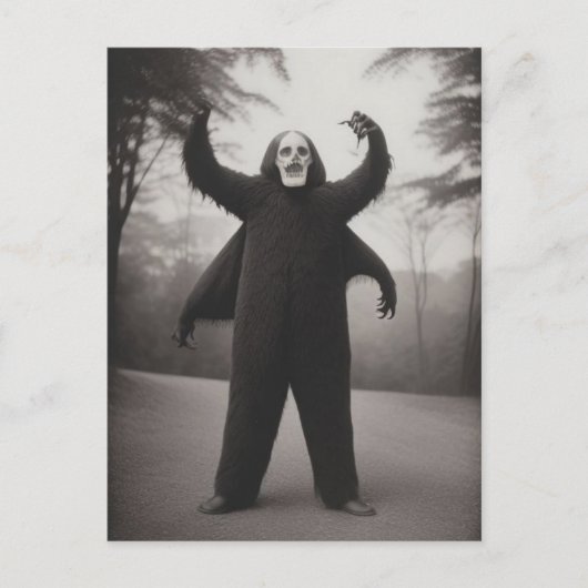 Bizarre Monster Halloween Briefkaart (Voorkant)