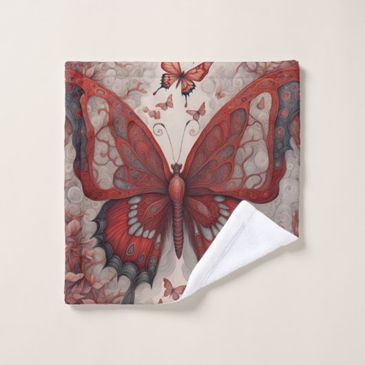 Bizarre Papillon Insect Art (Gant de toilette)