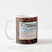 Bizarre Prescription RX Café Personnalisable Mug (Gauche)