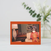 Bizarre rare Halloween kostuum,  Briefkaart (Staand voorkant)