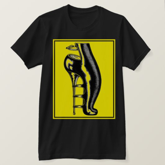 Bizarre Rubber Boot T-shirt (Design voorkant)