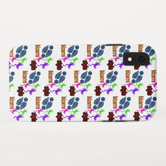 bizarre stijl Case-Mate iPhone case (Achterkant (horizontaal))