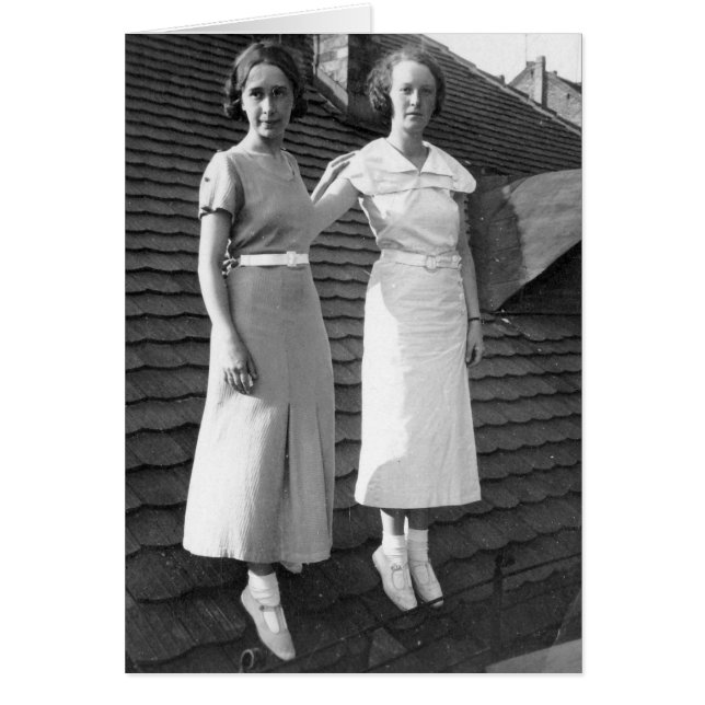 Bizarre Women on Roof Card (Voorkant)