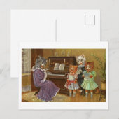 Bizarre zingende katten Briefkaart (Voorkant / Achterkant)