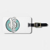 Bizerte tunisia stijl logo bagagelabel (Voorkant horizontaal)