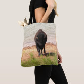 Bizon aan het water draagtas (Dichtbij)