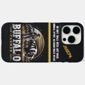 Bizon bij zonsondergang Case-Mate iPhone case (Achterkant (horizontaal))
