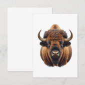 Bizon / Buffel Bedankkaart (Voorkant / Achterkant)