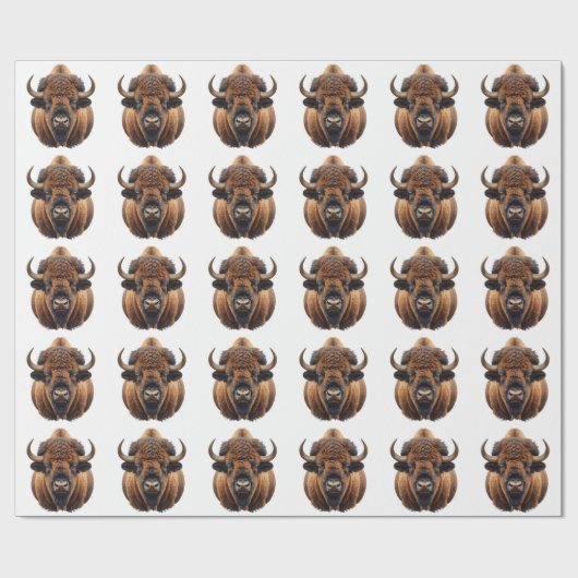 Bizon / Buffel Cadeaupapier (Vlak)