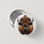 Bizon / Buffel Ronde Button 3,2 Cm (Voorkant /achterkant)