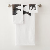 Bizon cartoon illustratie bad handdoek (Insitu)