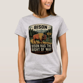 Bizon Heeft Voorrang Vintage Yellowstone T-shirt