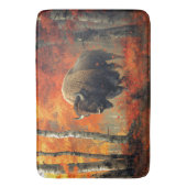 Bizon in de herfstkunst van Bossen Badmat (Voorkant Verticaal)