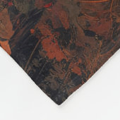 Bizon in de herfstkunst van Bossen Fleece Deken (Hoek)