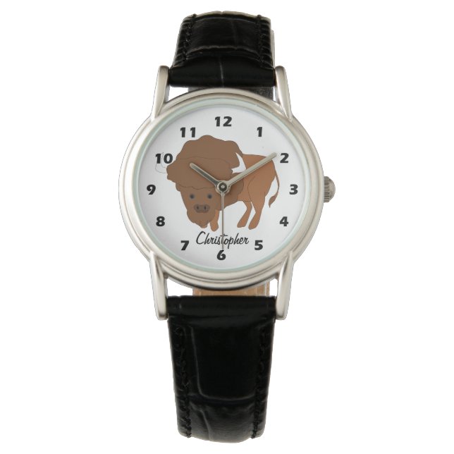 Bizon ontwerp horloge (Voorkant)