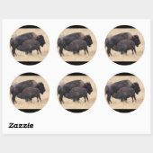 bizon ronde sticker (Vel)
