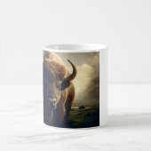 Bizon schilderij koffiemok (Center)