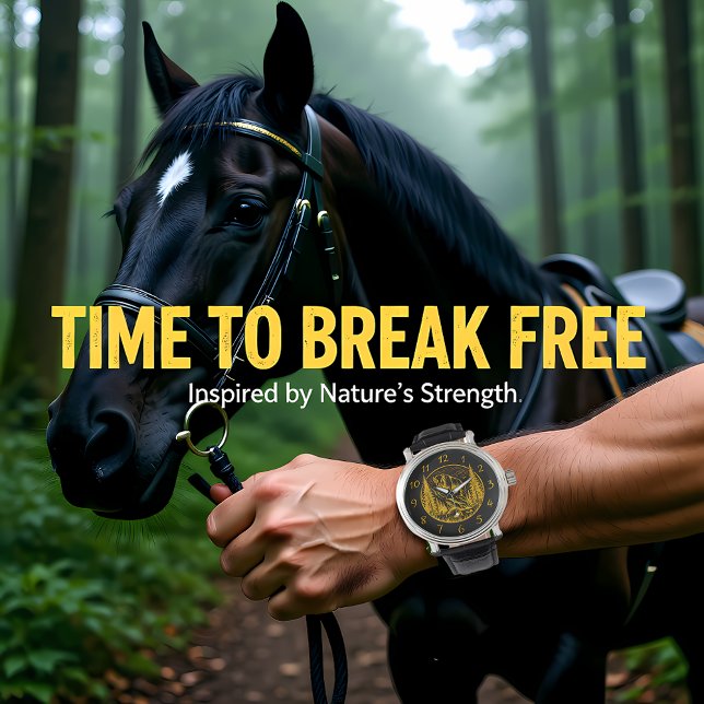 Bizon staat trots in een natuurlijk landschap horloge (Creator heeft geüpload)