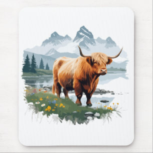 Bizon Vector Kunst Dier In De Majestueuze Natuur Muismat