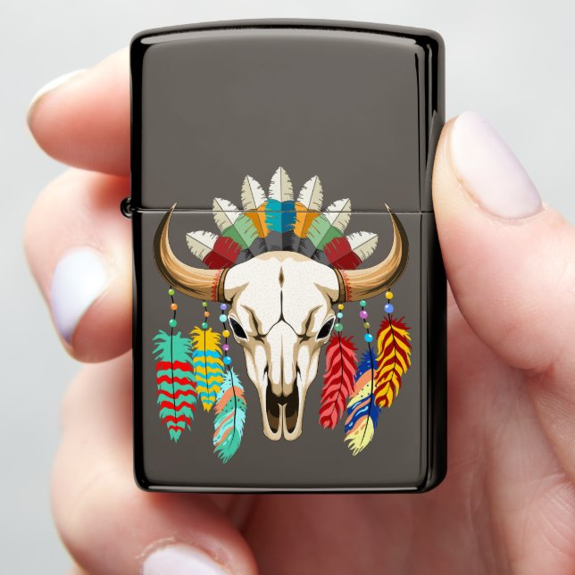 Bizonschedel Native American embleem (In Hand)