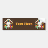Bizonschedel Native American embleem Bumpersticker (Voorkant)