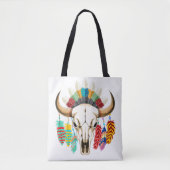 Bizonschedel Native American embleem Draagtas (Voorkant)