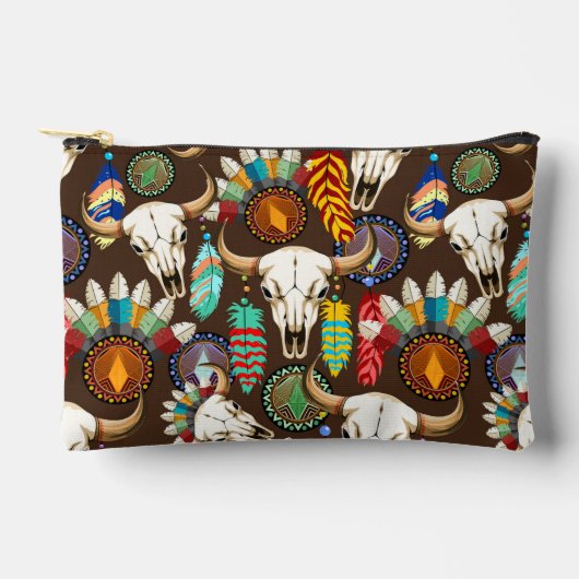 Bizonschedel Native American embleem Etui (Voorkant)