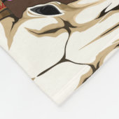 Bizonschedel Native American embleem Fleece Deken (Hoek)