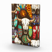 Bizonschedel Native American embleem Fotoblokken (Rechts)