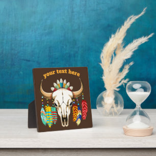 Bizonschedel Native American embleem Fotoplaat