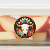 Bizonschedel Native American embleem Labels (Aangebracht)