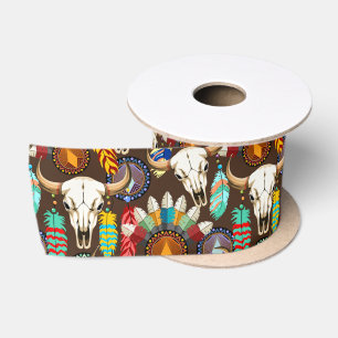 Bizonschedel Native American embleem Lint