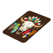 Bizonschedel Native American embleem Magneet (Linkerzijde)