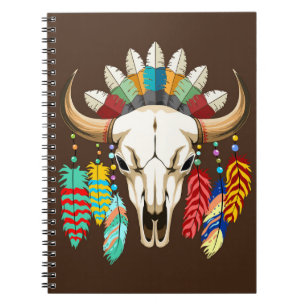 Bizonschedel Native American embleem Notitieboek