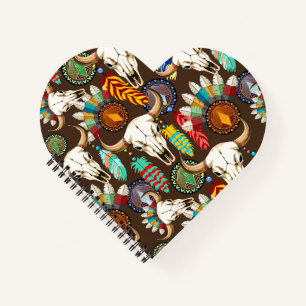 Bizonschedel Native American embleem Notitieboek