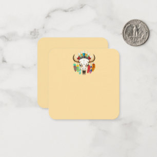 Bizonschedel Native American embleem Notitiekaartje