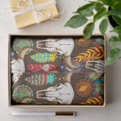 Bizonschedel Native American embleem Tissuepapier (Geschenk)
