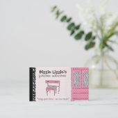 Bizzie Lizzie Zebra et Carte de visite de points (Debout devant)