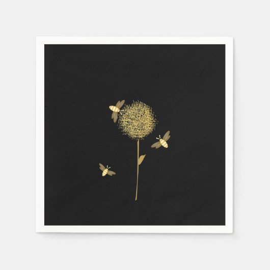 Bizzy Bees sur des serviettes en papier de Dandeli (Devant)