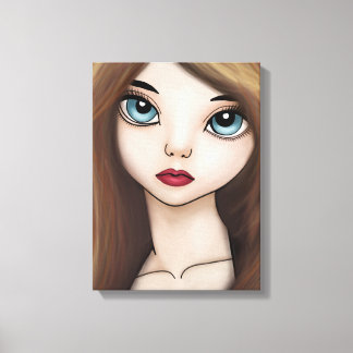 BJD anime meisje pop manga japans portret print