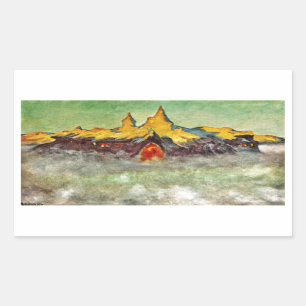 Bjerg - Troll Mountain Rechthoekige Sticker