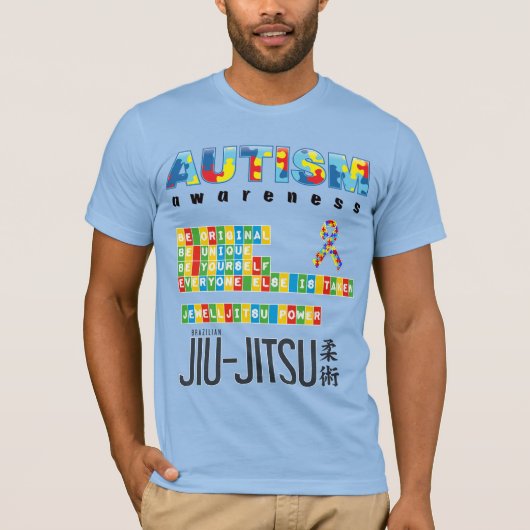 BJJ avec T-shirt autiste (Devant)